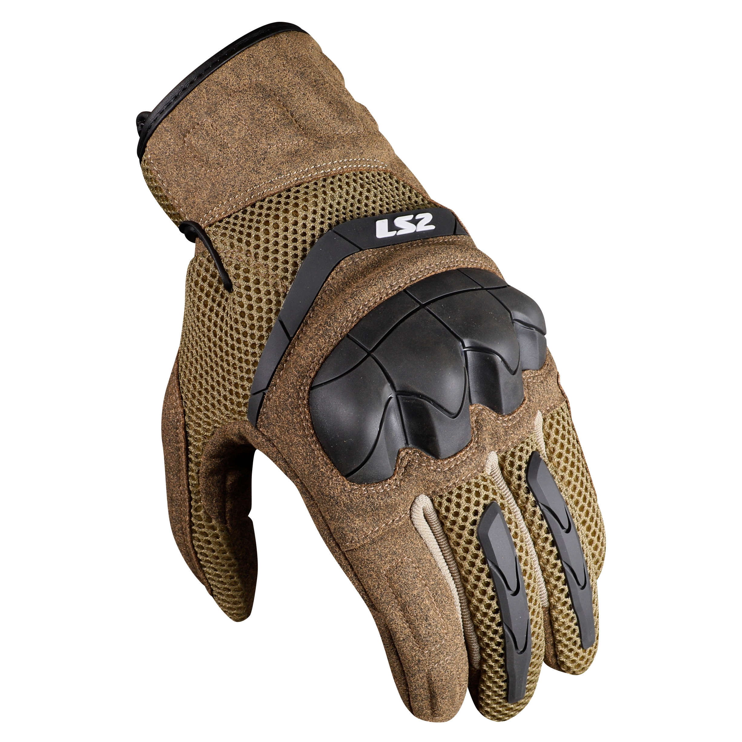 LS2 KUBRA MAN GLOVES BROWN